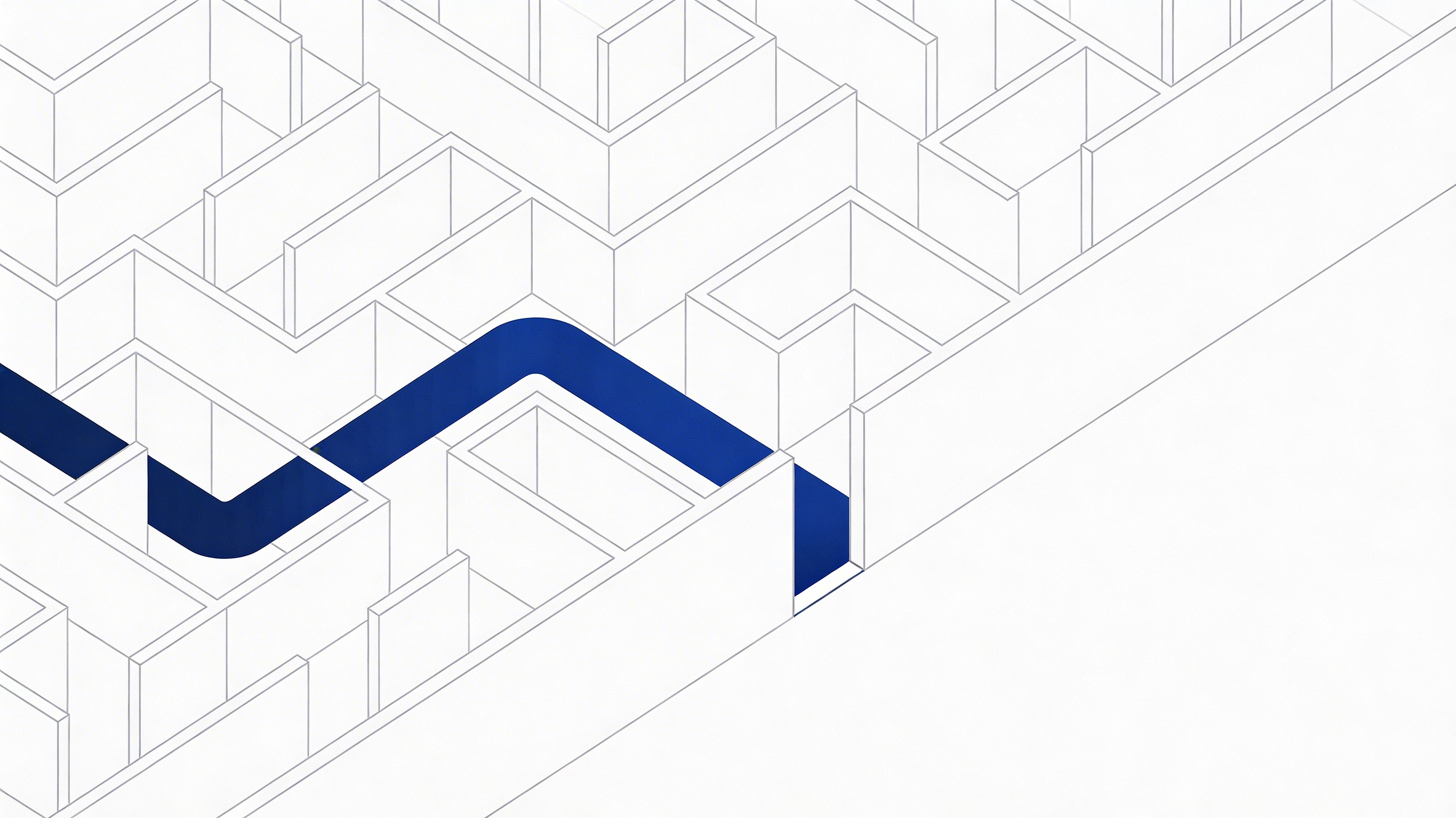 Guided path thru a complex maze to success