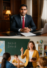 H1B rule advantages high paid business professionals over public-school teachers