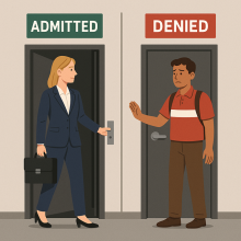 High paid lawyer being admitted and lower paid schoolteacher denied under proposed weighted H1B selection rule
