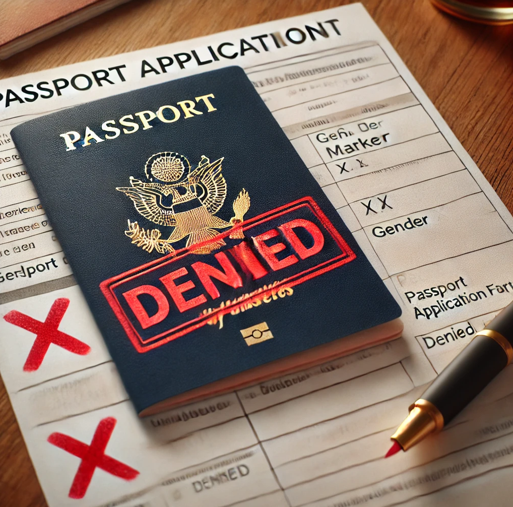 U.S. Passport Application Denied Due to 2025 Gender Marker Policy